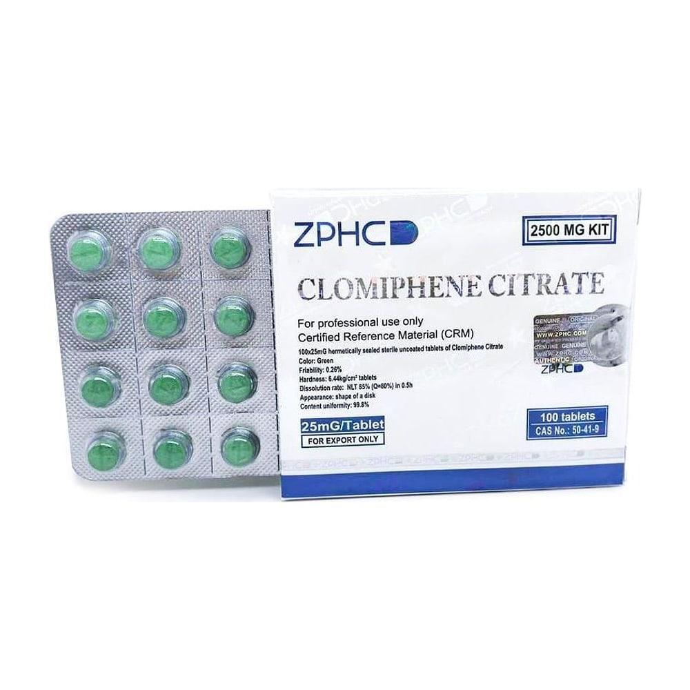 Clomiphene Citrate (Clomid) ZPHC — 25 mg (100 tablets)