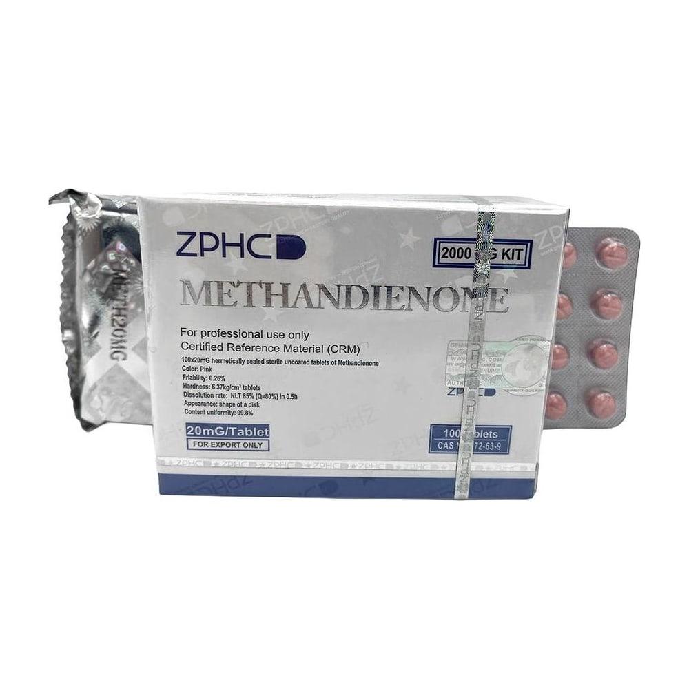Methandienone (Dianabol) ZPHC — 20 mg (100 tablets), research compound vial