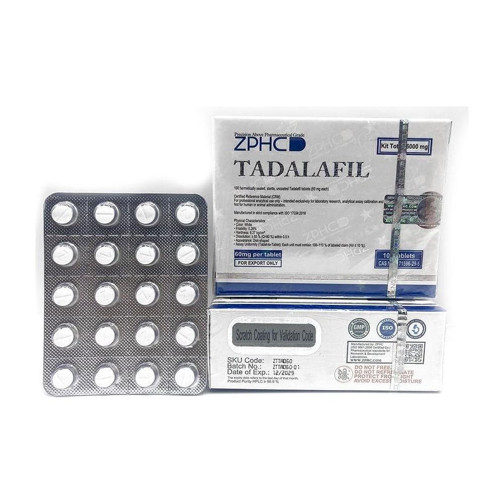 Tadalafil ZPHC — 100 × 60 mg tablets